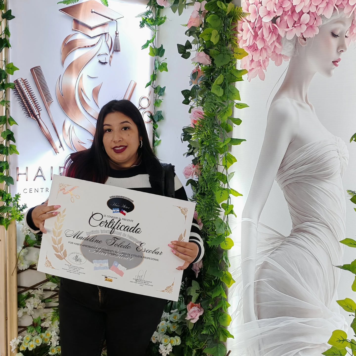 Madeline Toledo Escobar - Certificada en Estilista Profesional - Instituto Hair Atelier